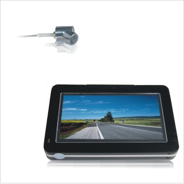 4.3inch GPS+wireless car rearview system#NH283G2